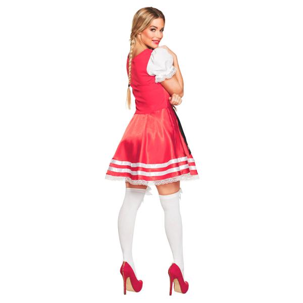 Dirndl Klänning Maskeraddräkt Röd