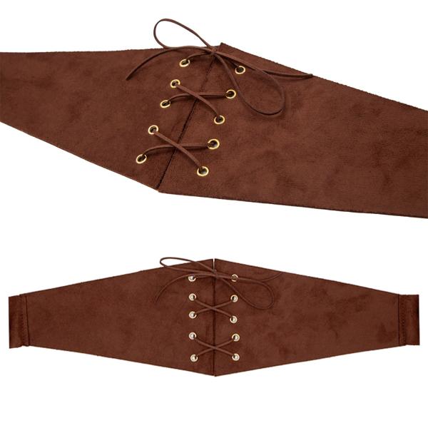 Korsettbälte Brun Fuskmocka