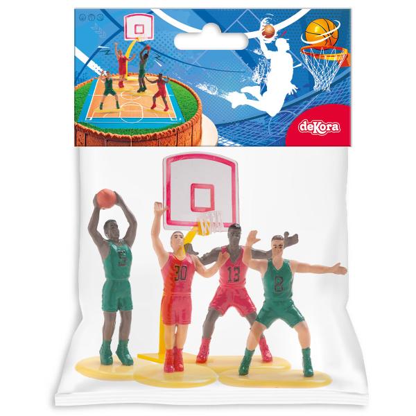 Tårtfigur Basketboll 7-15 cm 5-pack