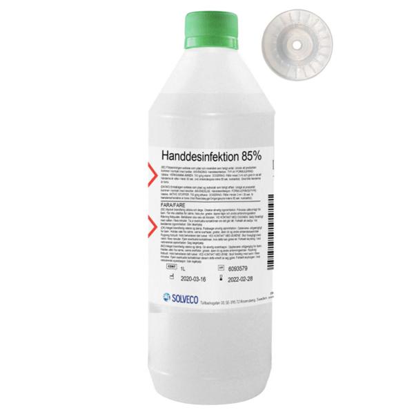Handdesinfektion 85% 1L Solveco