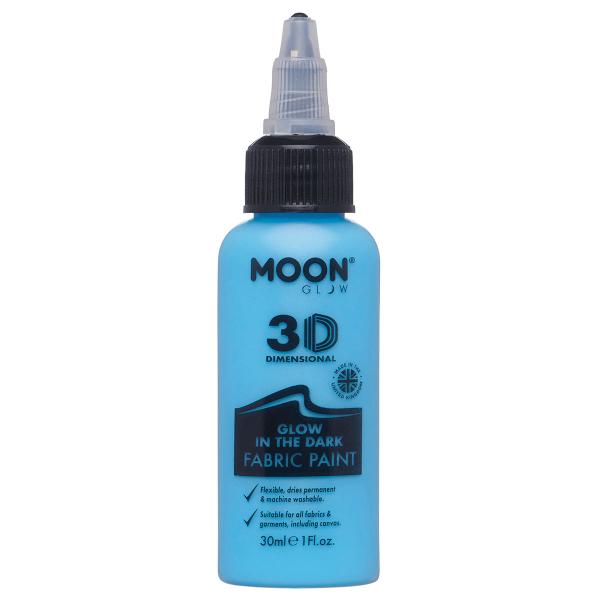 Moon Glow Självlysande Textilfärg Blå 30 ml