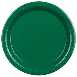 Papperstallrikar M&ouml;rkgr&ouml;n 23 cm 6-pack