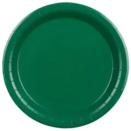 Papperstallrikar M&ouml;rkgr&ouml;n 23 cm 6-pack