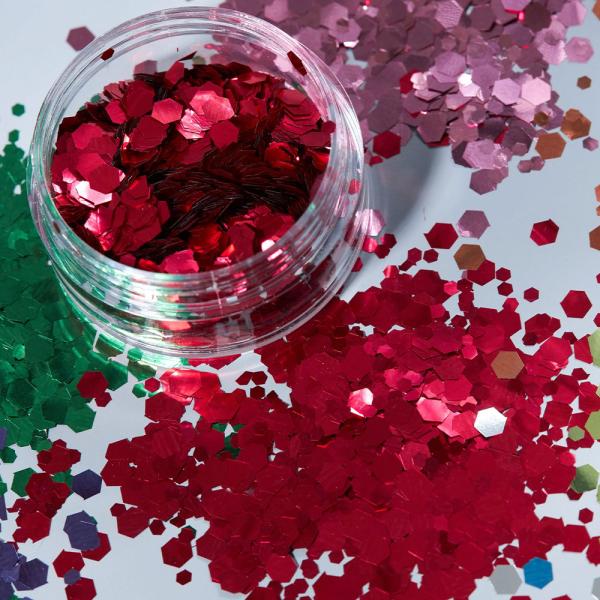 Moon Glitter Classic Chunky Glitter Röd