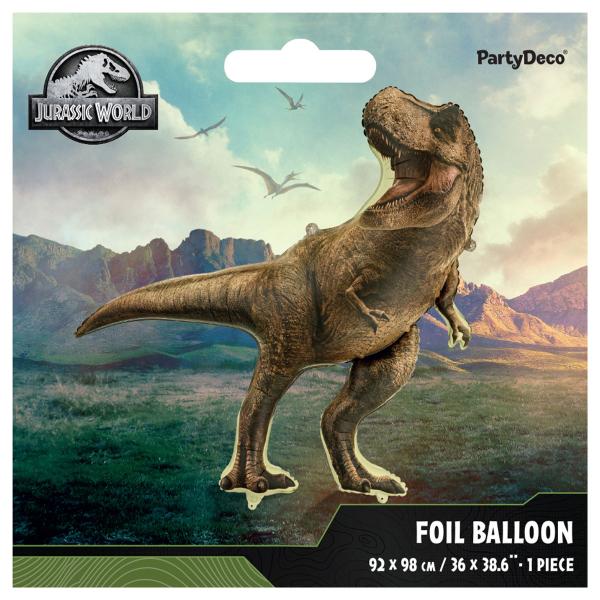 Jurassic World T-Rex Folieballong 92 x 98 cm