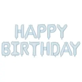 Happy Birthday Ballonggirlang Blå
