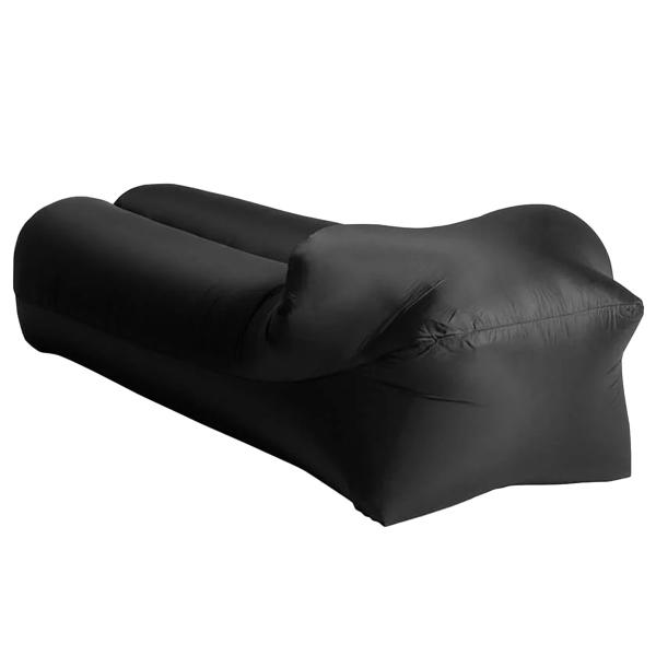 Softybag Loungesoffa Midnattssvart 175 x 75 x 50 cm