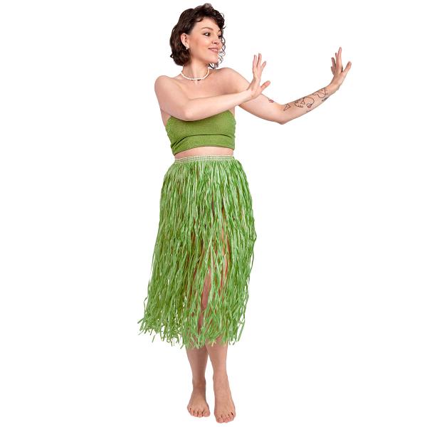Grön Hawaii Hula Kjol 77 cm