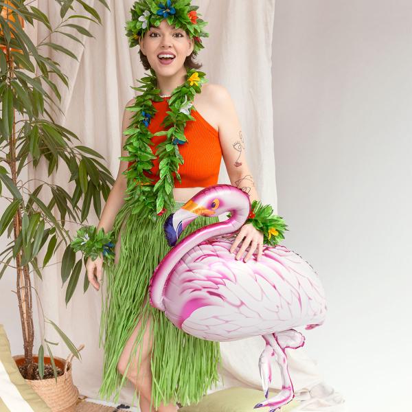 Grön Hawaii Hula Kjol 77 cm