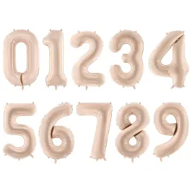 Sifferballong Mörkbeige 2