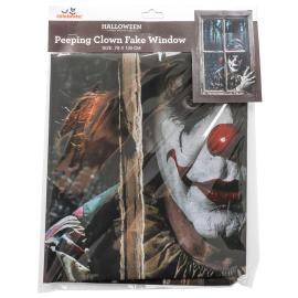 Fönsterdekoration Halloween Läskig Clown