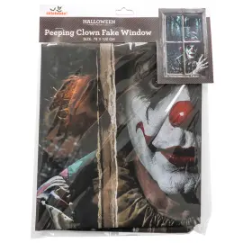 Fönsterdekoration Halloween Läskig Clown