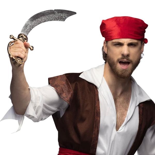 Piratsvärd med Dödskalle Silver/Guld