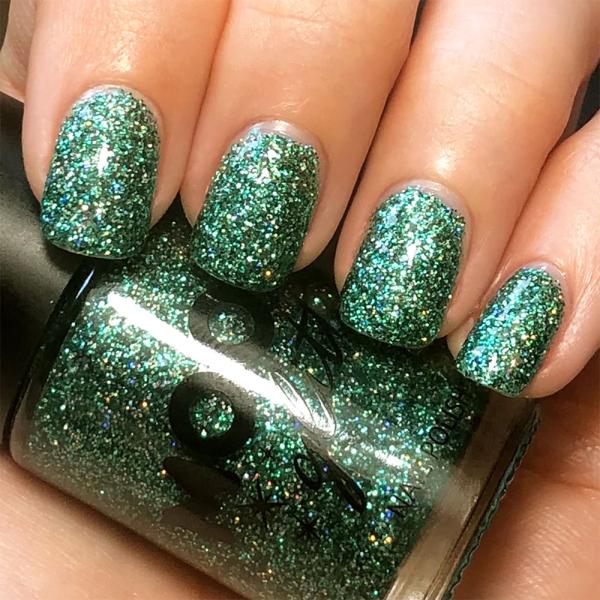 Moon Glitter Holografiskt Nagellack Grön