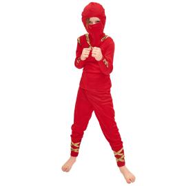 Ninja Warrior Röd Maskeraddräkt Barn
