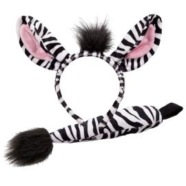 Zebra Öron och Svans Tillbehörskit