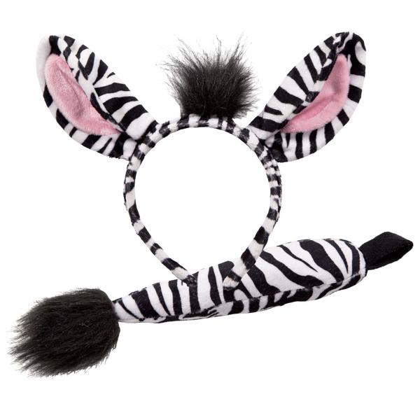 Zebra Öron och Svans Tillbehörskit