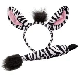 Zebra Öron och Svans Tillbehörskit