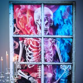 Fönsterdekoration Halloween Magiskt Skelett