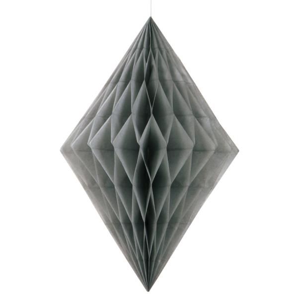 Hängande Honeycomb Diamant Grå