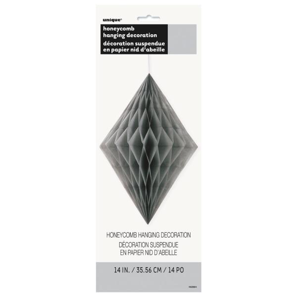 Hängande Honeycomb Diamant Grå