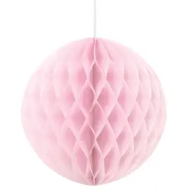Hängande Honeycomb Boll Ljusrosa
