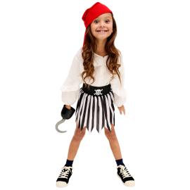 Piratdräkt Kjol och Bandana Barn