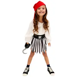 Piratdräkt Kjol och Bandana Barn