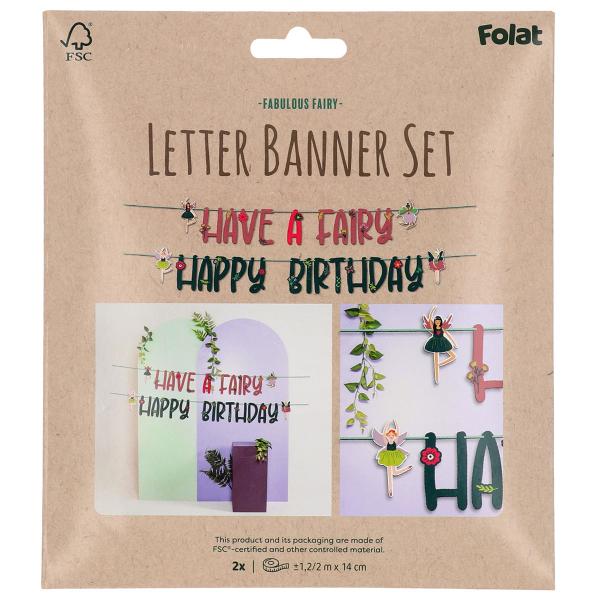 Bokstavsgirlang Fabulous Fairy 2 m