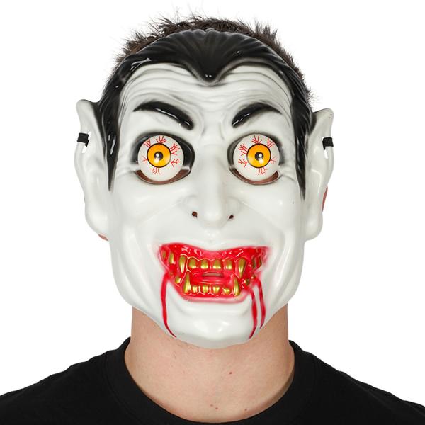 Galen Vampyrmask med Rörliga Ögon