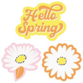 Klistermärken Blommor & Vår Vinyl 3-pack