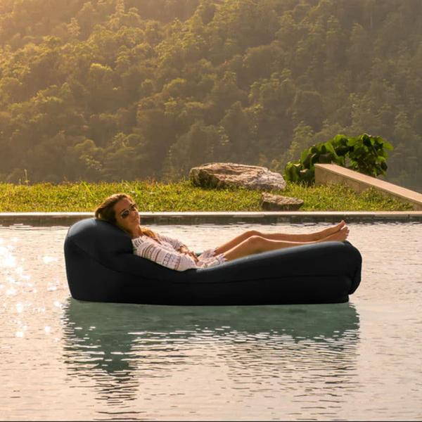 Softybag Loungesoffa Chiliröd 175 x 75 x 50 cm