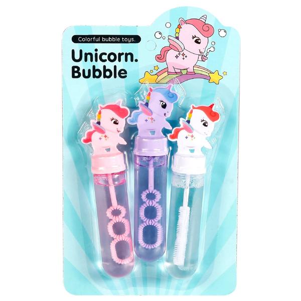 Såpbubblor Enhörning 3x35 ml 14 cm 3-pack