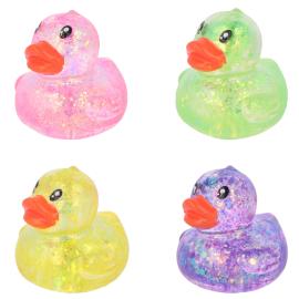 Squeeze Glittrig Badanka Leksak 6 cm