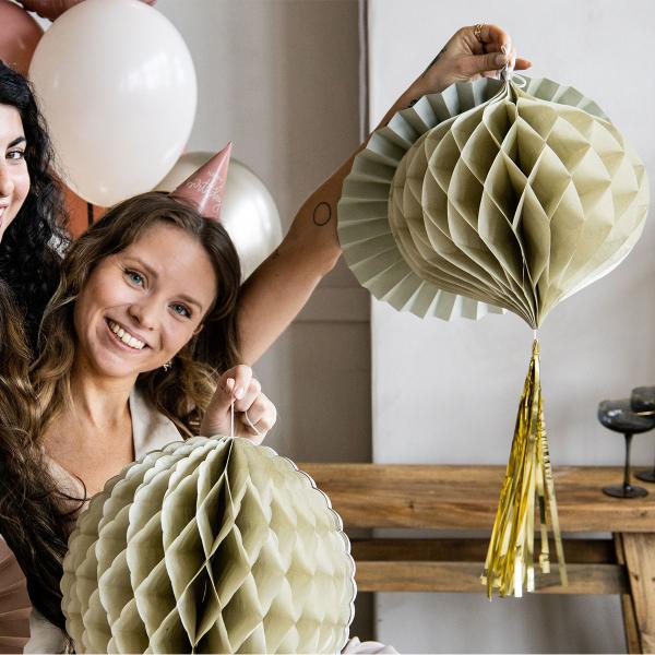 Hängande Honeycombs Varmgrå 3-pack