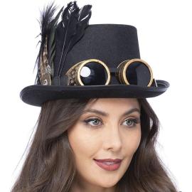 Gothic Viktoriansk Steampunk Hög Hatt