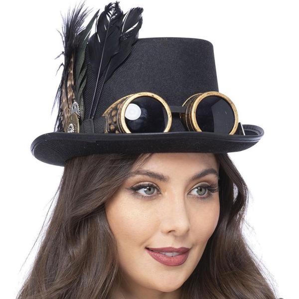 Gothic Viktoriansk Steampunk Hög Hatt