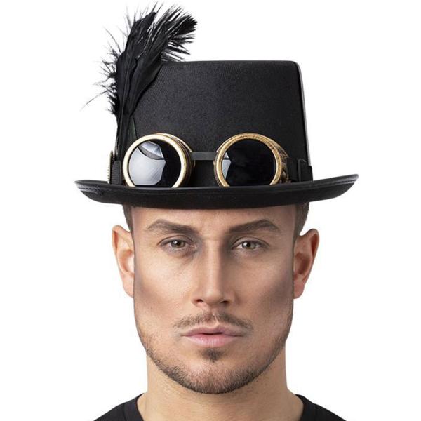 Gothic Viktoriansk Steampunk Hög Hatt