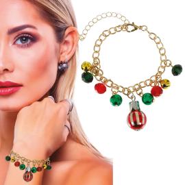 Armband med Julgranskulor