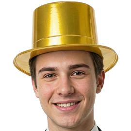 Cylinderhatt Guld
