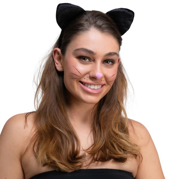 Diadem med Kattöron Svart