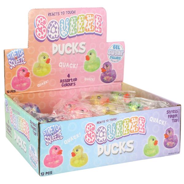 Squeeze Glittrig Badanka Leksak 6 cm