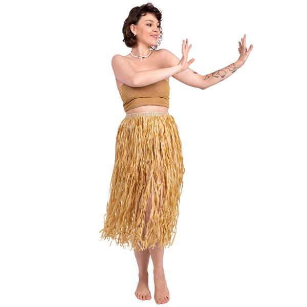 Stråfärgad Hawaii Hula Kjol 77 cm