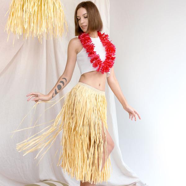 Stråfärgad Hawaii Hula Kjol 77 cm