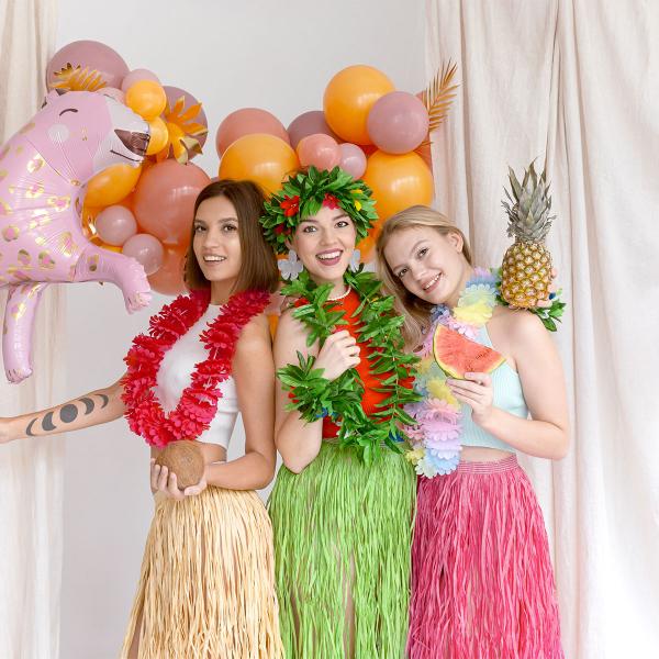Stråfärgad Hawaii Hula Kjol 77 cm
