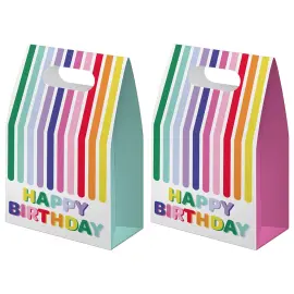 Presentp&aring;sar Happy Birthday Stripetastic 6-pack