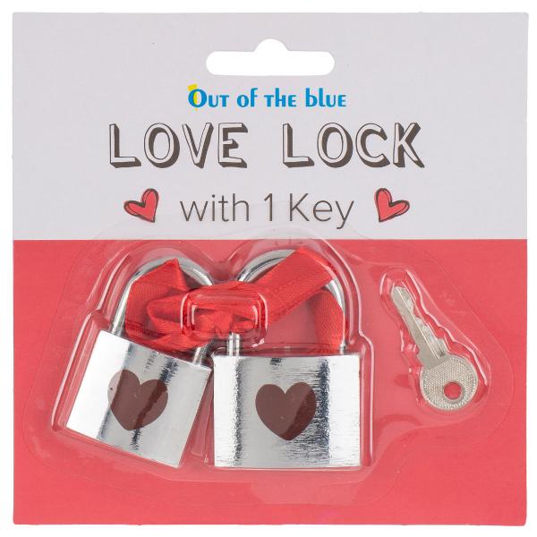Kärlekslås med Hjärta 2-pack