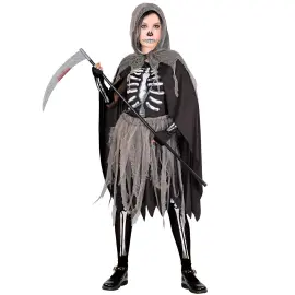 Liemannen Maskeraddräkt med Skelett Barn