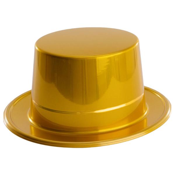 Cylinderhatt Guld