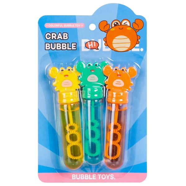 Såpbubblor Krabba 3x35 ml 13 cm 3-pack